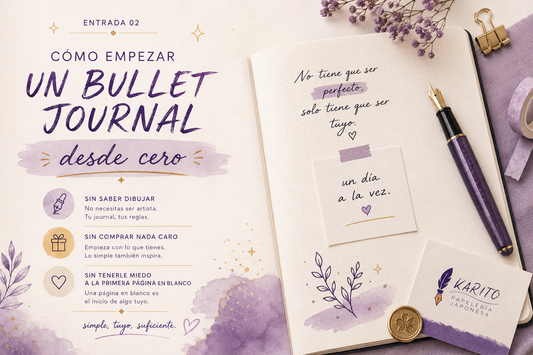 Cómo empezar un bullet journal desde cero (sin saber dibujar)