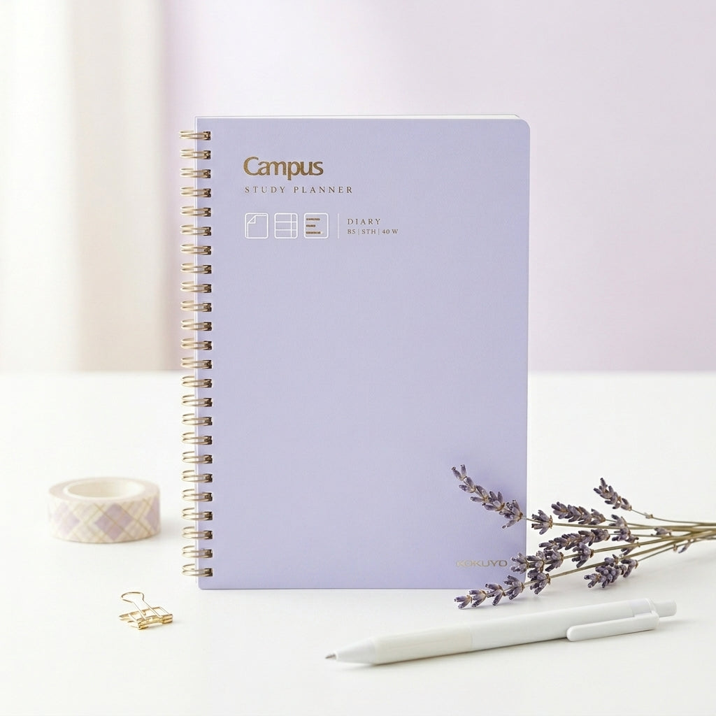 Planner de Estudio Kokuyo Campus A5 - Color Púrpura (Purple)