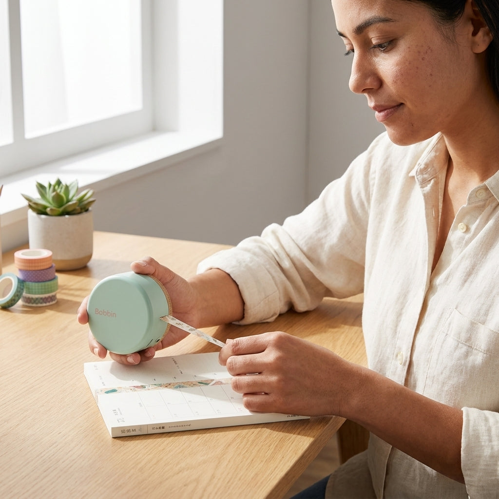 Estuche con Cortador de Cinta Washi Kokuyo Bobbin - Serie Especial