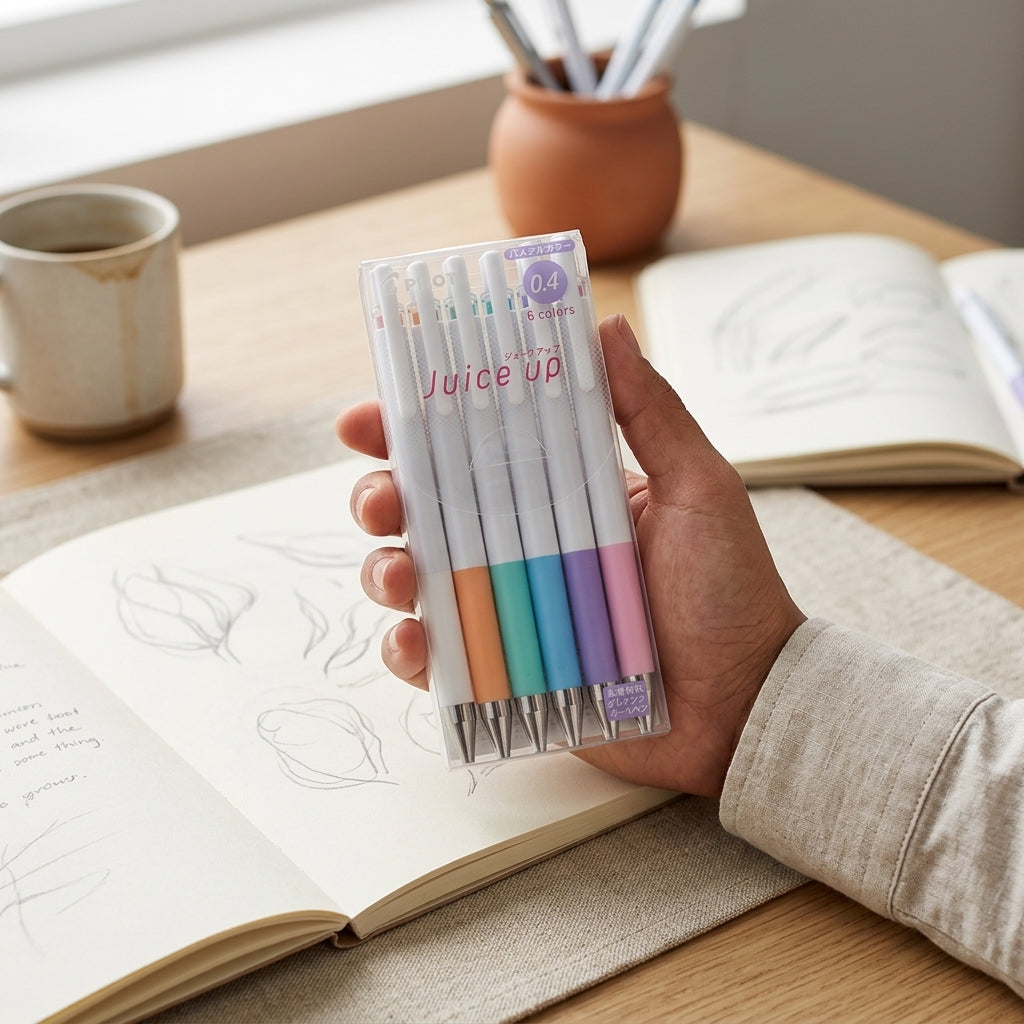 Set de 6 Bolígrafos Pilot Juice Up 0.4 mm - Colores Pasteles (Pastel)