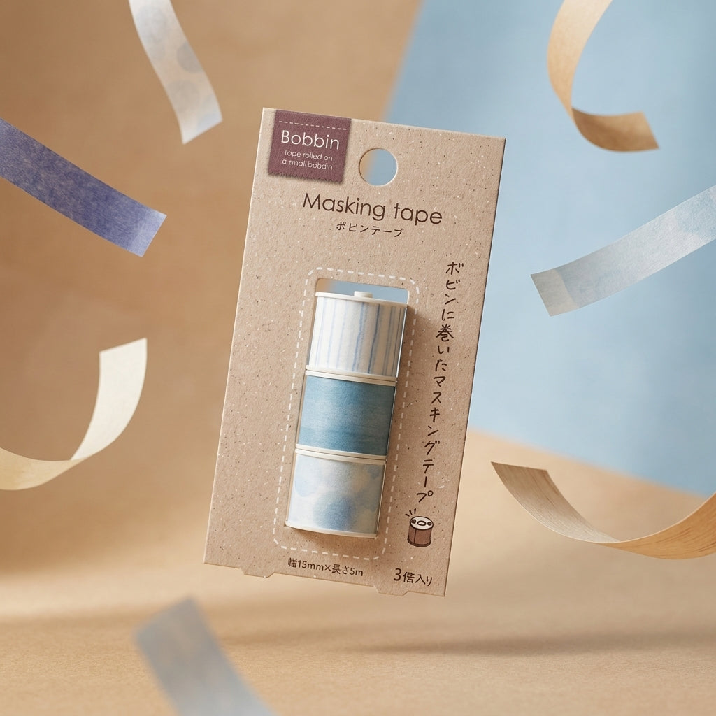 Set de 3 Cintas Washi Kokuyo Bobbin