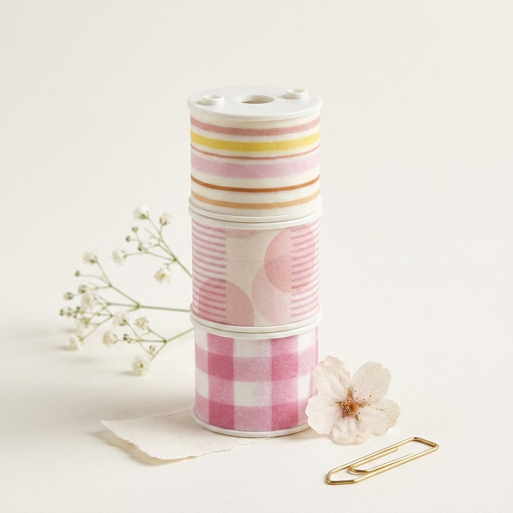 Set de 3 Cintas Washi Kokuyo Bobbin