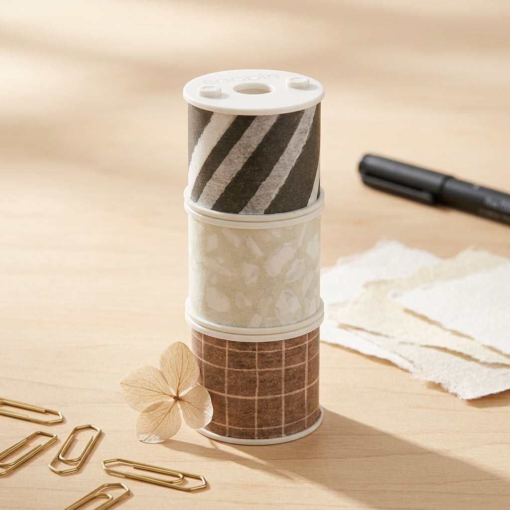 Set de 3 Cintas Washi Kokuyo Bobbin
