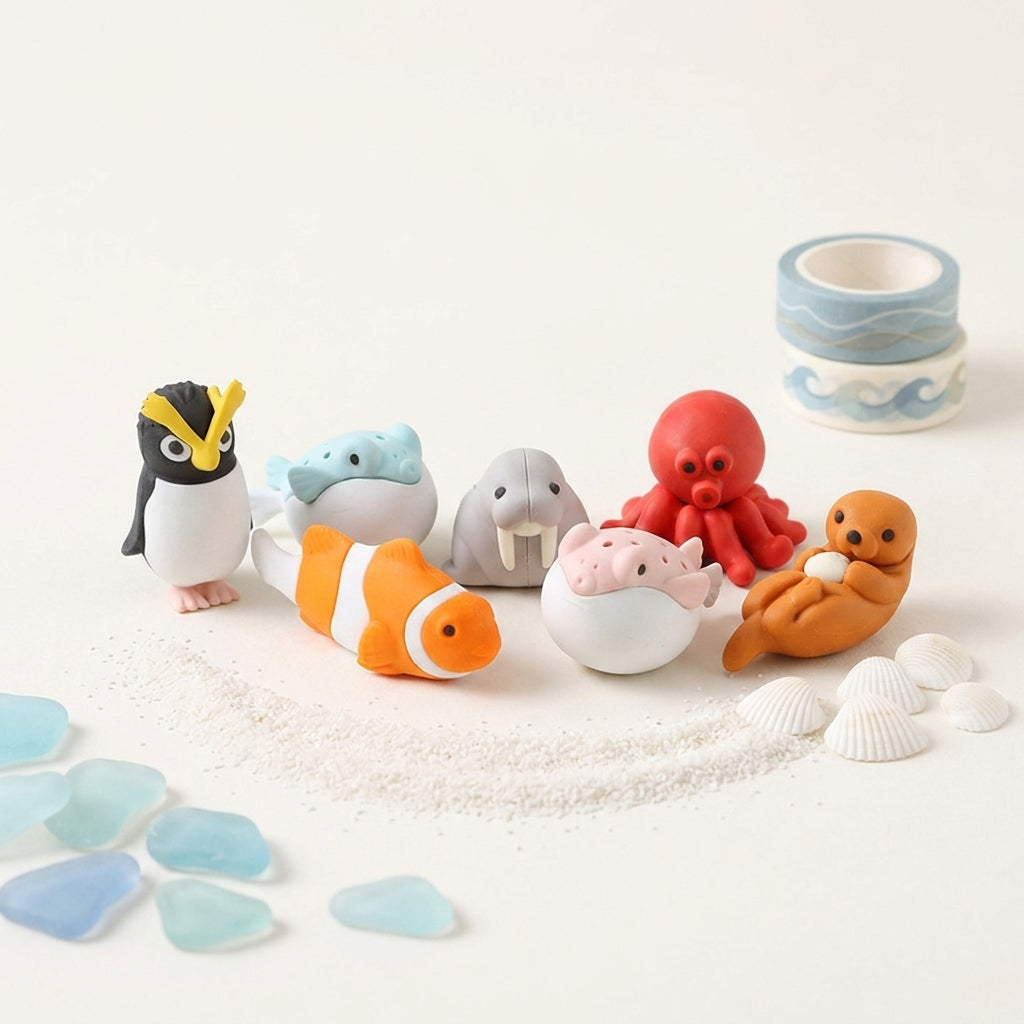 Borrador Japonés Iwako Marine 2 - Edición Sorpresa (Animales Marinos)