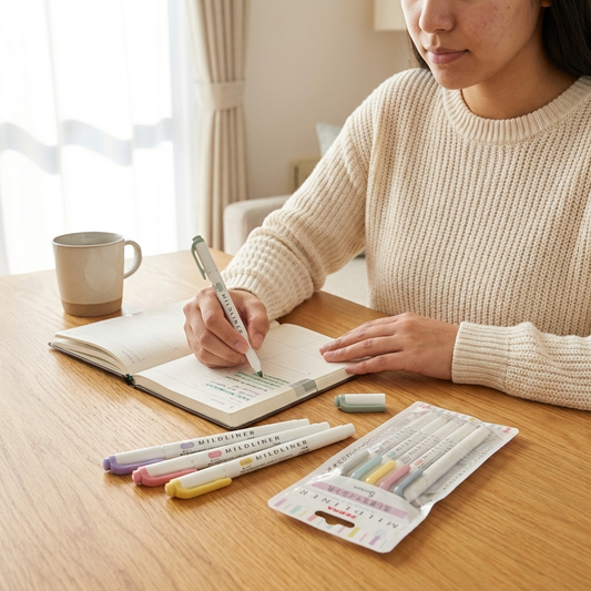 Doble punta del Zebra Mildliner: cincel para resaltar y punta fina para escribir