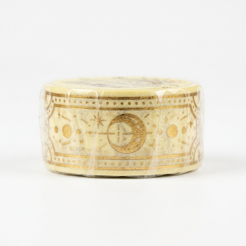 Washi BGM Magia Estelar azul profundo con estampado en foil
