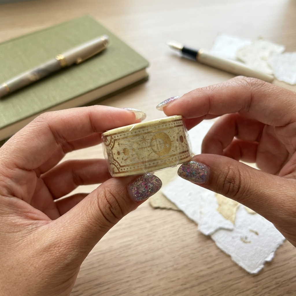 Washi BGM Magia Estelar Luz, en amarillo