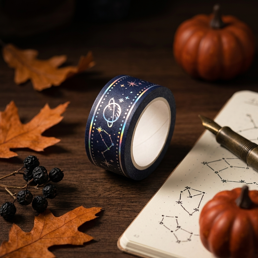 Rollo de washi BGM Magia Estelar de 20 mm × 5 m