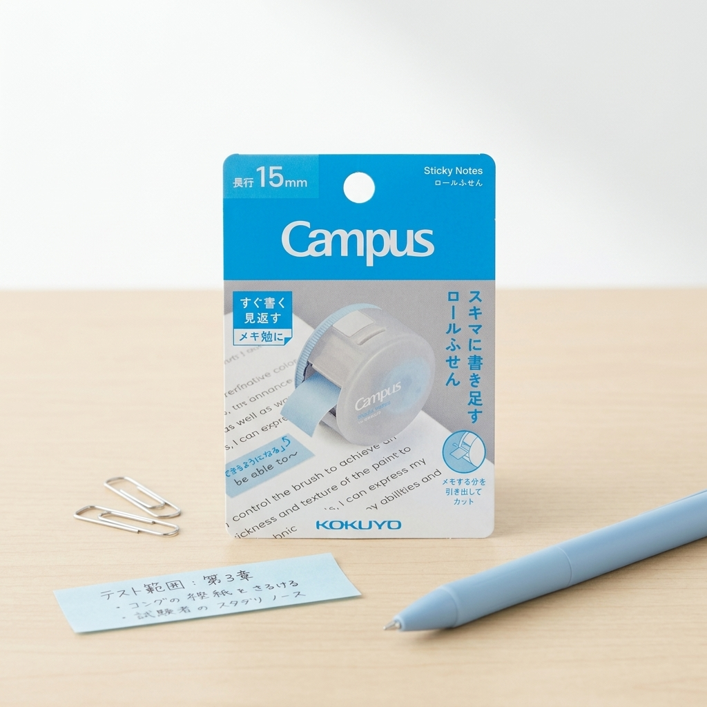 Empaque de las notas adhesivas en rollo Kokuyo Campus