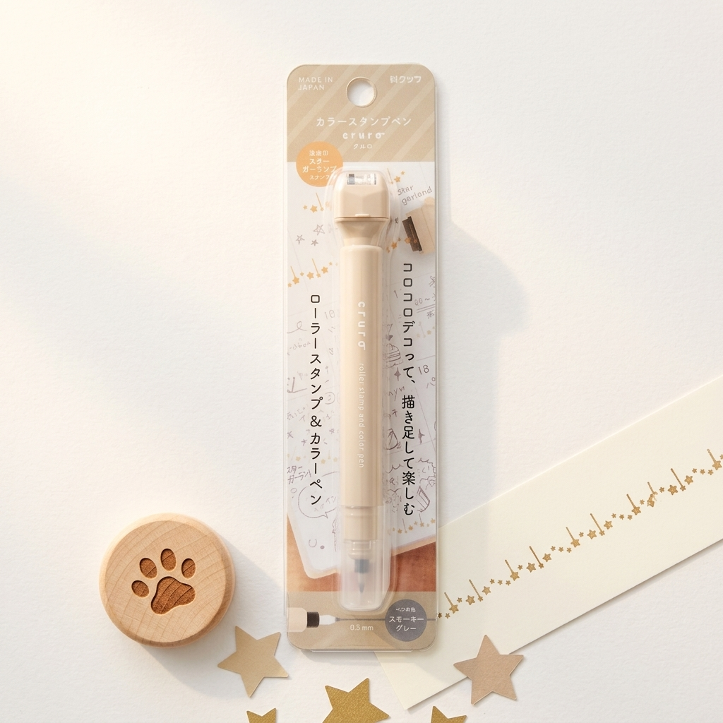 Bolígrafo con Sello Kutsuwa - Punta 0.5mm